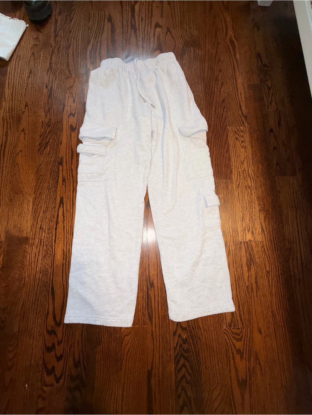 Cargo Lounge Pants - Light Gray